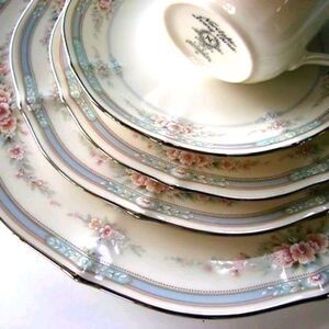 Vintage Noritake Rothschild china place setting